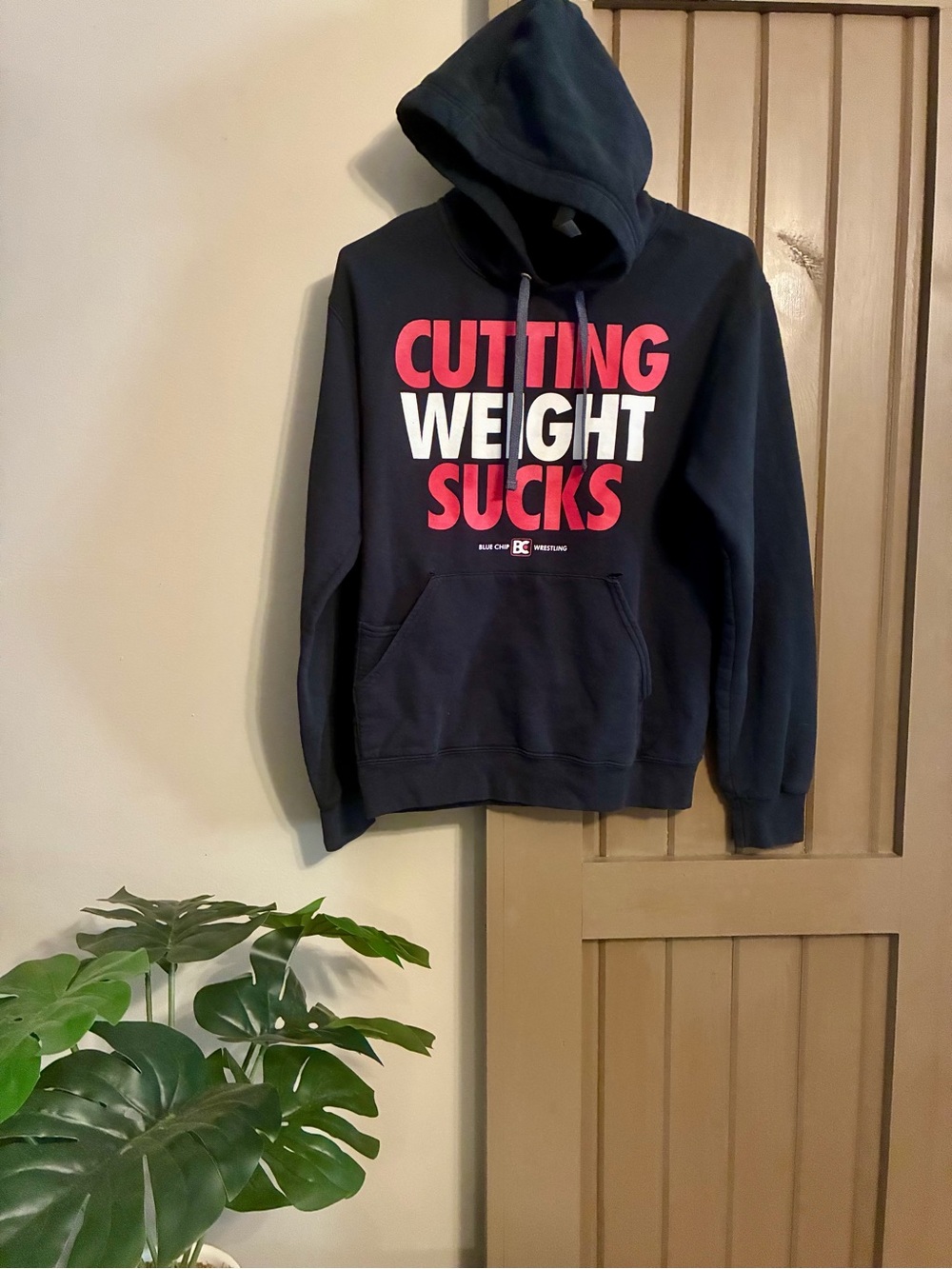 BC Wrestling Black Hoodie - Cutting Weight Sucks Graphic